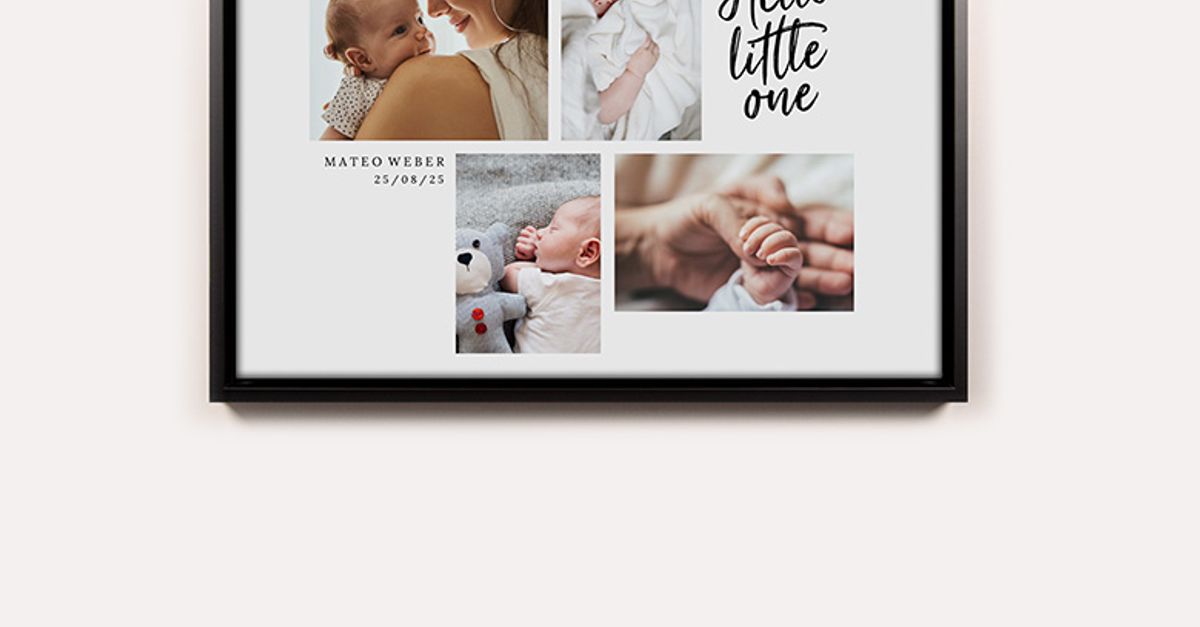 Fotocollage Baby selbst gestalten | Kartenliebe