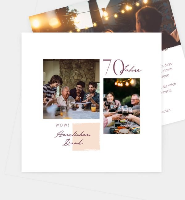 Postkarte quadratisch