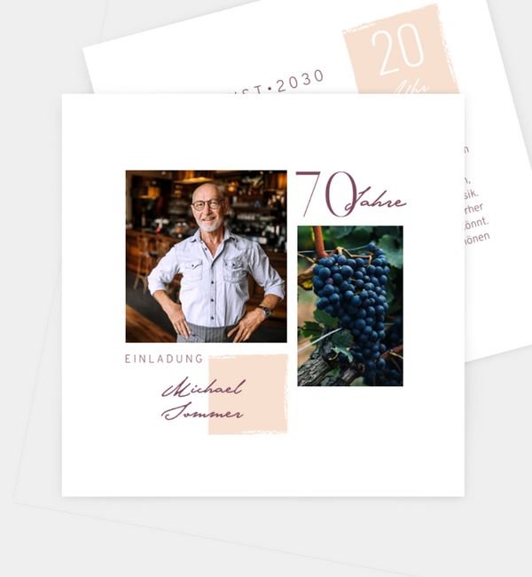 Postkarte quadratisch