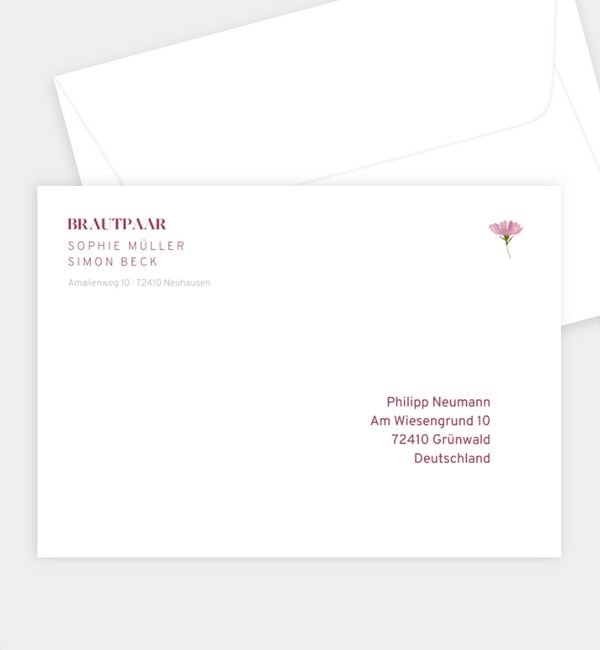 Briefumschlag gerade