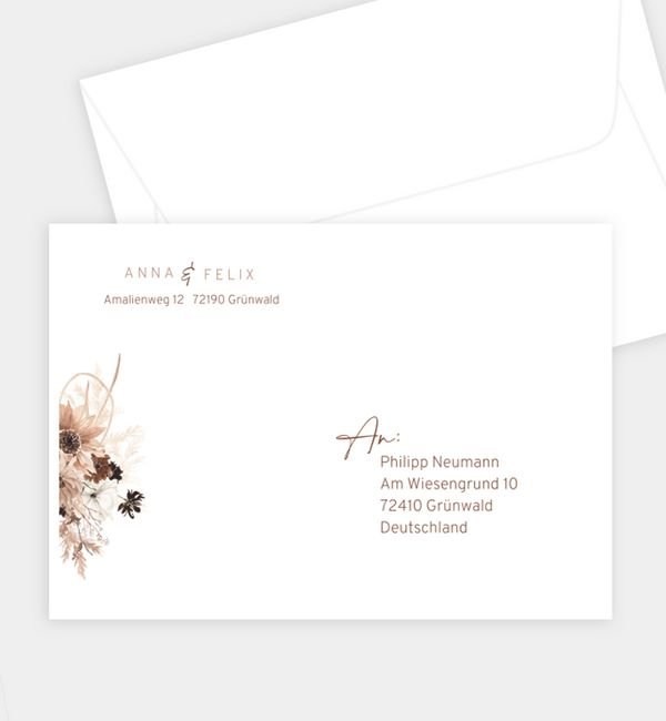 Briefumschlag gerade