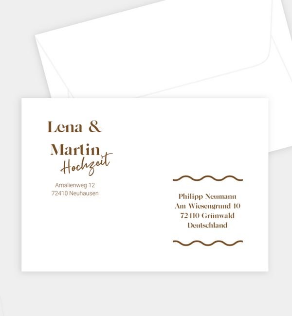 Briefumschlag gerade