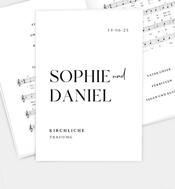 Klappkarte hoch mit Einleger 8-seitig