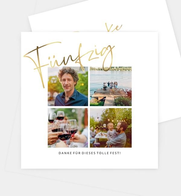 Postkarte quadratisch