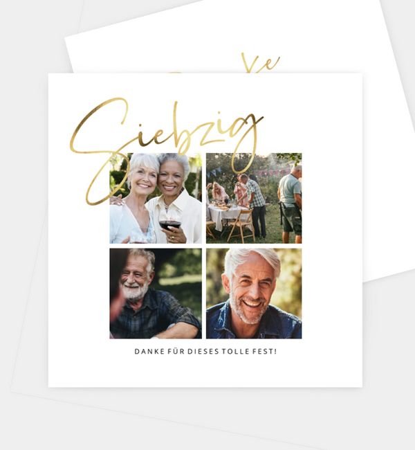 Postkarte quadratisch