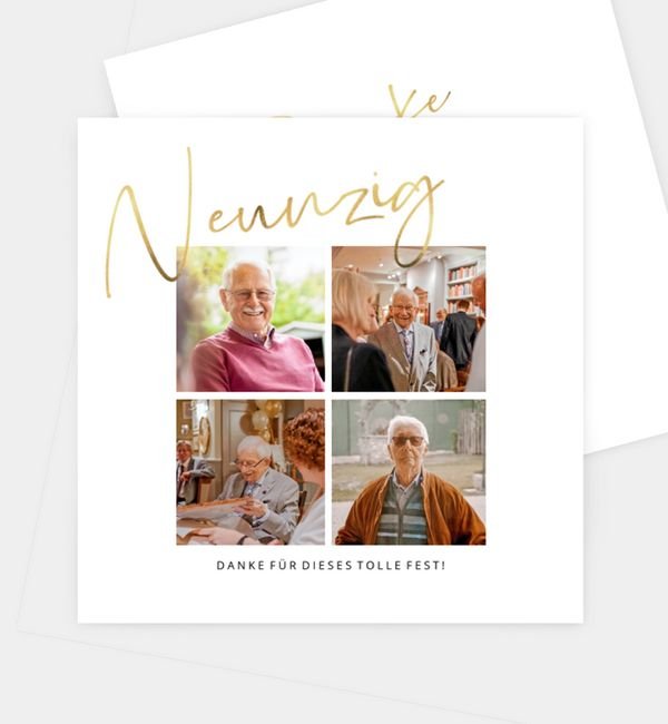 Postkarte quadratisch