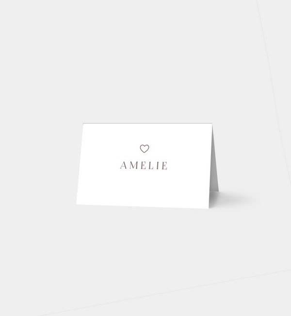 Tischklappkarte quer, horizontale Faltung