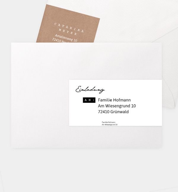 Kombi-Adressaufkleber