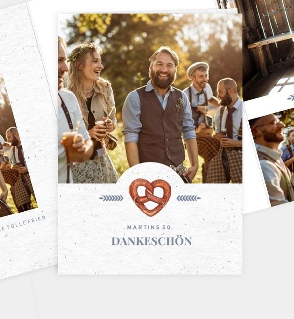 Doppel-Klappkarte hoch