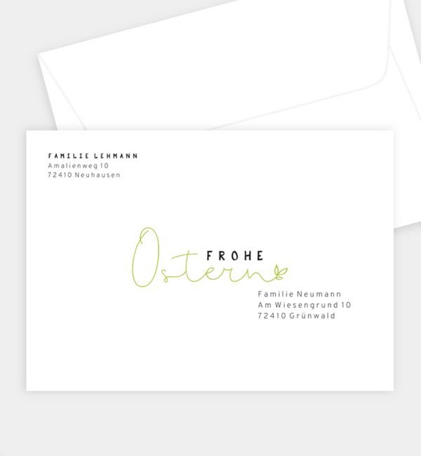 Briefumschlag gerade