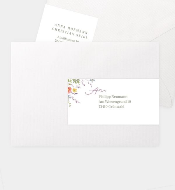 Kombi-Adressaufkleber