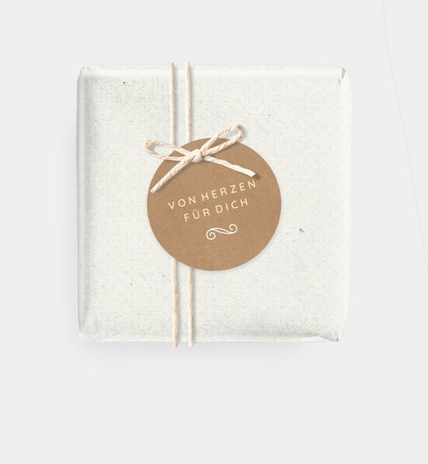 Geschenkanhänger rund