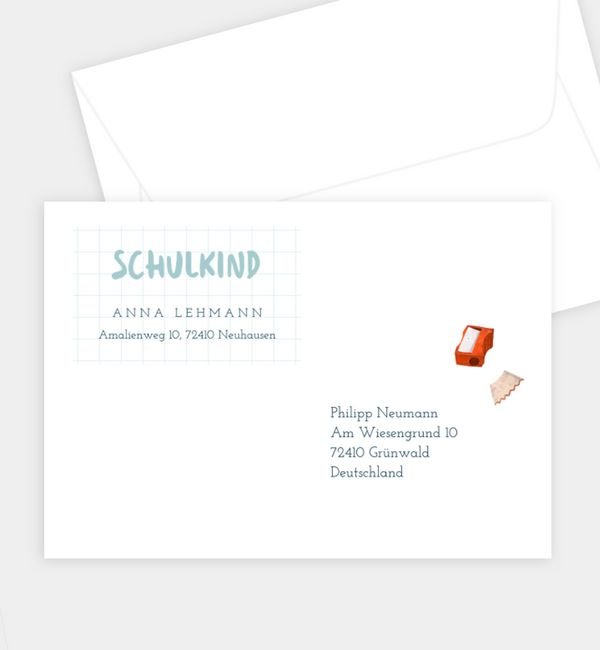 Briefumschlag gerade