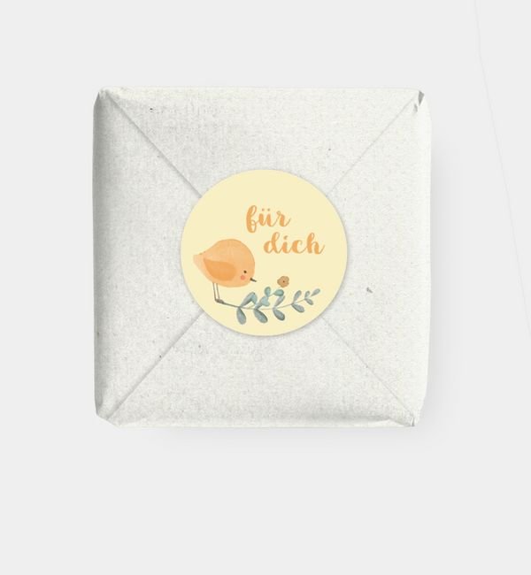 Geschenkaufkleber rund