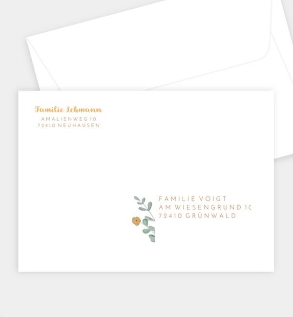 Briefumschlag gerade