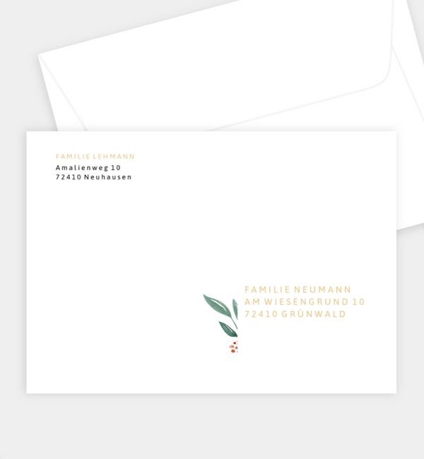 Briefumschlag gerade