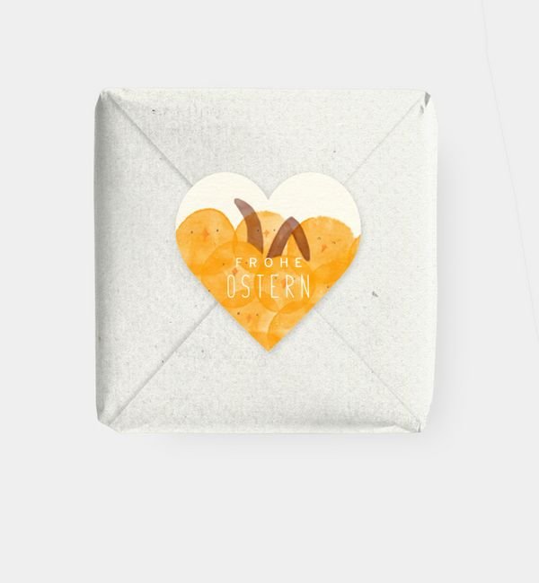 Geschenkaufkleber Herz