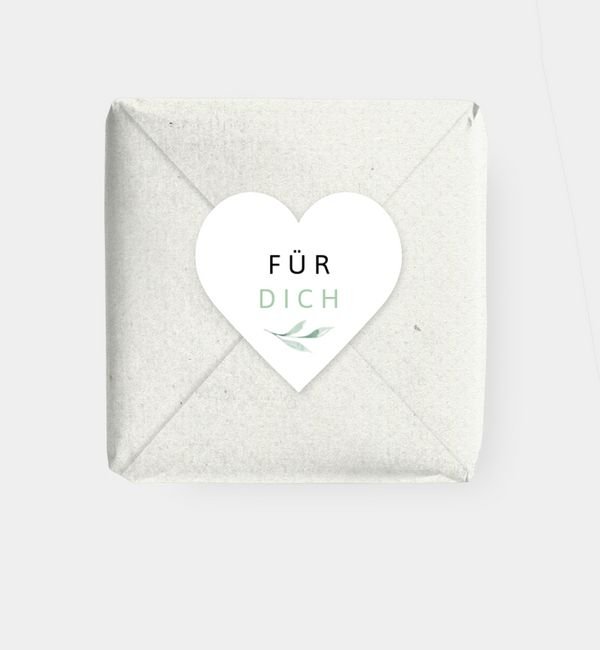 Geschenkaufkleber Herz