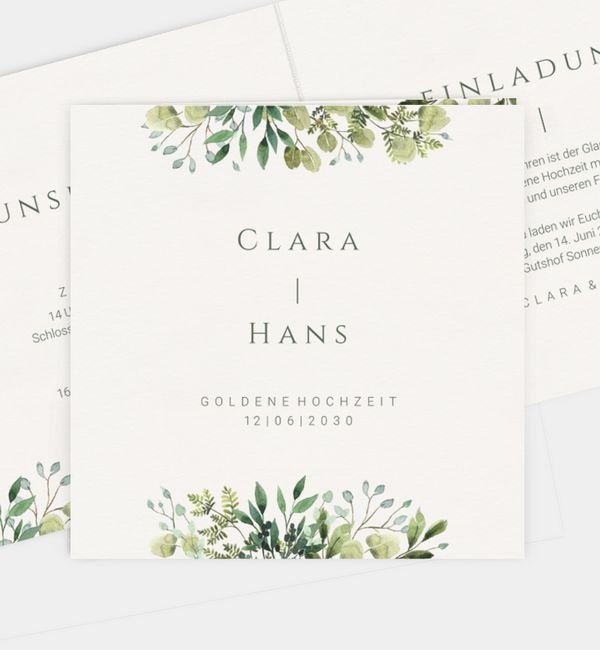 Klappkarte quadratisch