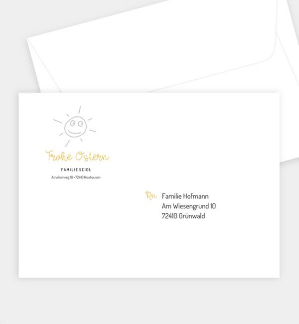 Briefumschlag gerade