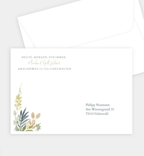 Briefumschlag gerade