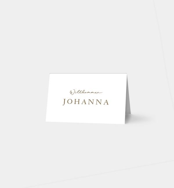 Tischklappkarte quer, horizontale Faltung