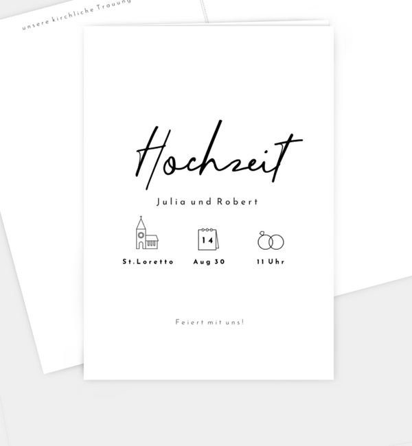 Klappkarte hoch