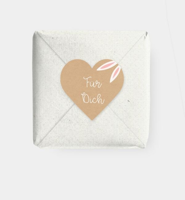 Geschenkaufkleber Herz