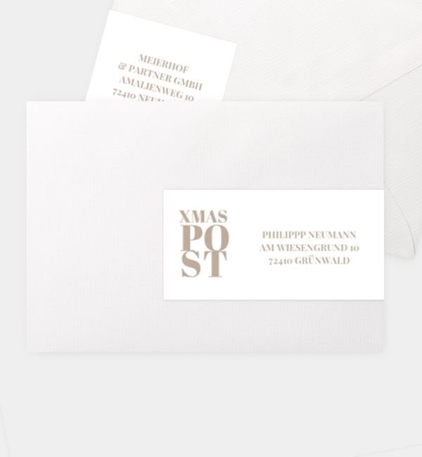 Kombi-Adressaufkleber