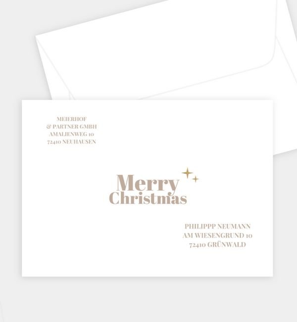 Briefumschlag gerade