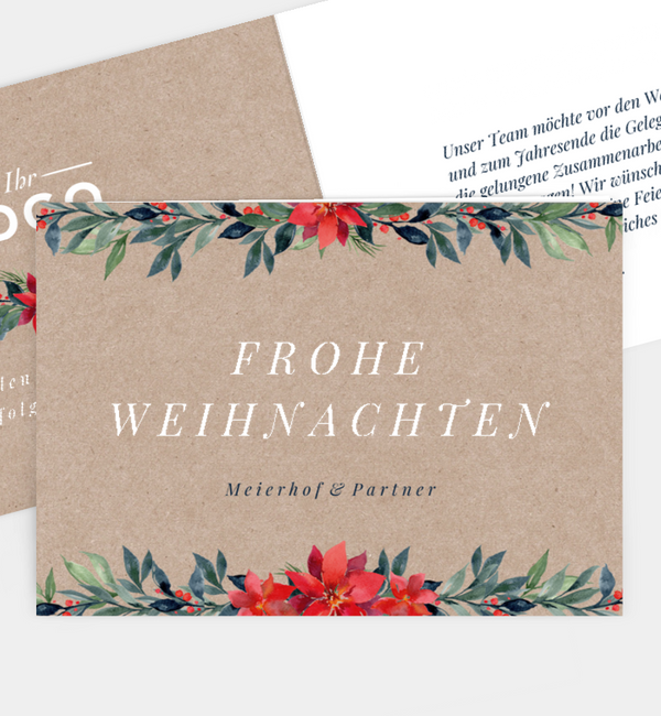 Rote Weihnachtssterne