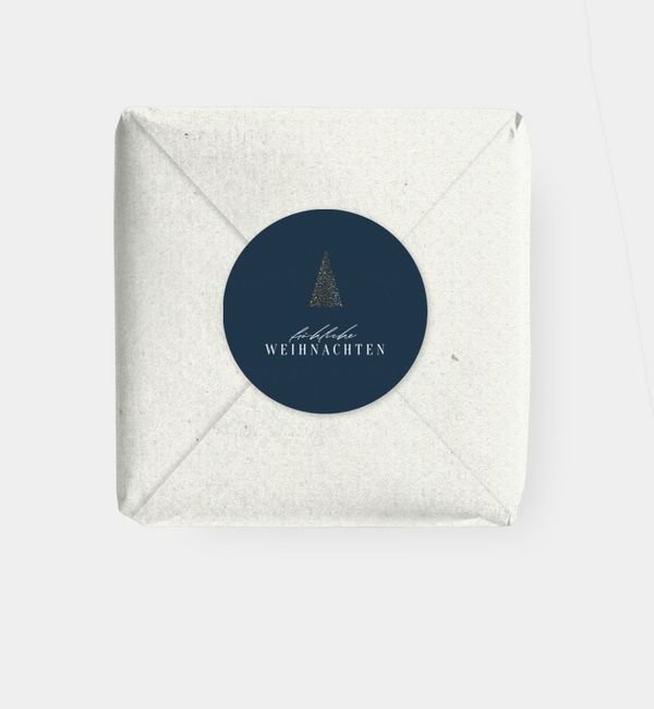 Geschenkaufkleber rund