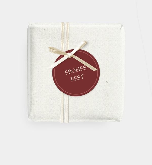 Geschenkanhänger rund