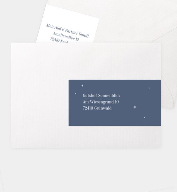 Kombi-Adressaufkleber