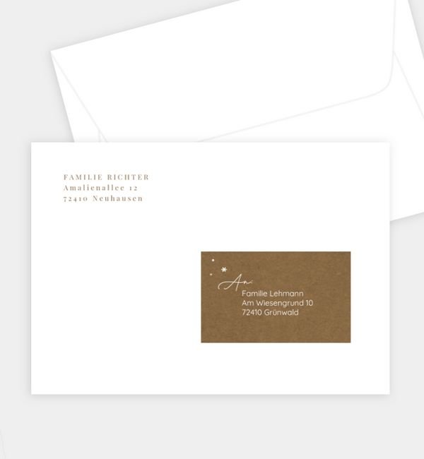 Briefumschlag gerade