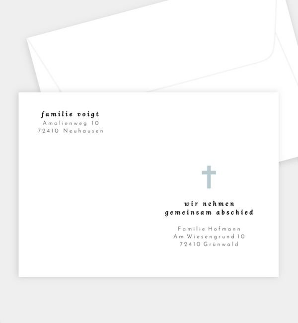 Briefumschlag gerade