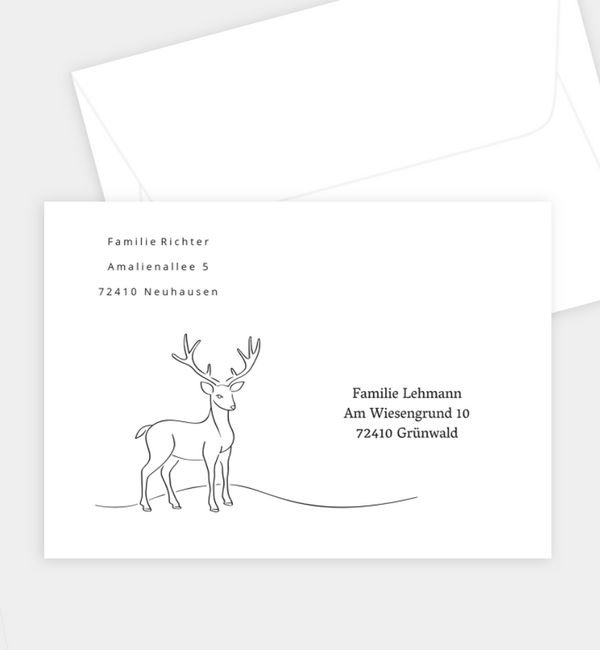 Briefumschlag gerade