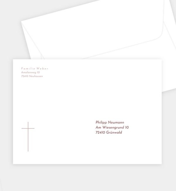 Briefumschlag gerade