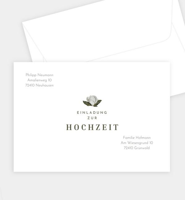 Briefumschlag gerade