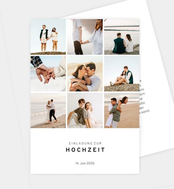 Postkarte hoch