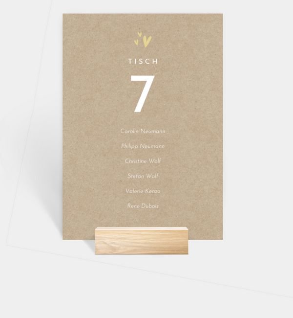 Gruppentischkarte