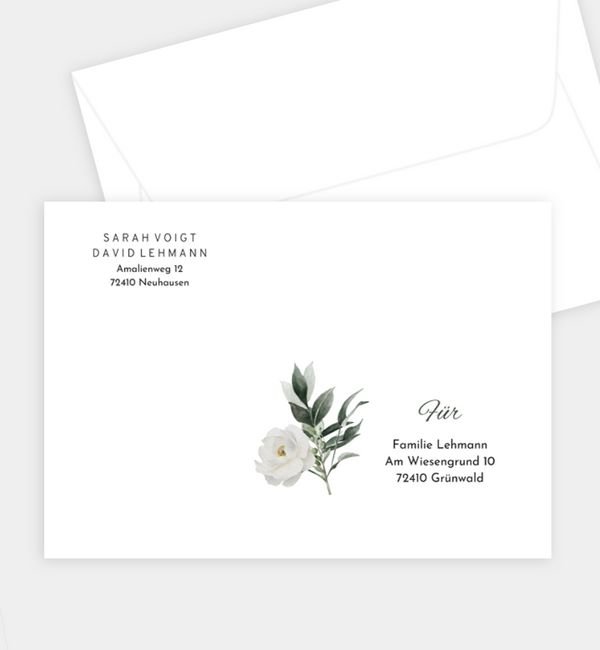 Briefumschlag gerade