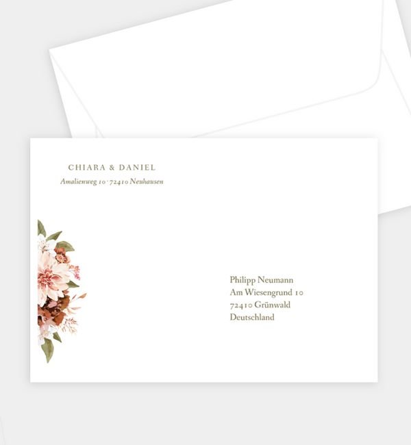 Briefumschlag gerade