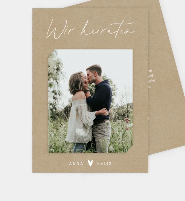 Postkarte mit Einsteckpolaroid