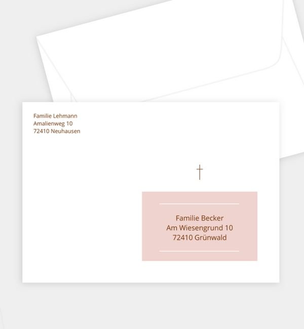 Briefumschlag gerade