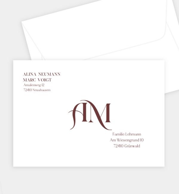 Briefumschlag gerade