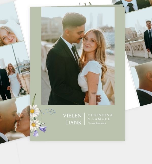 Doppel-Klappkarte hoch