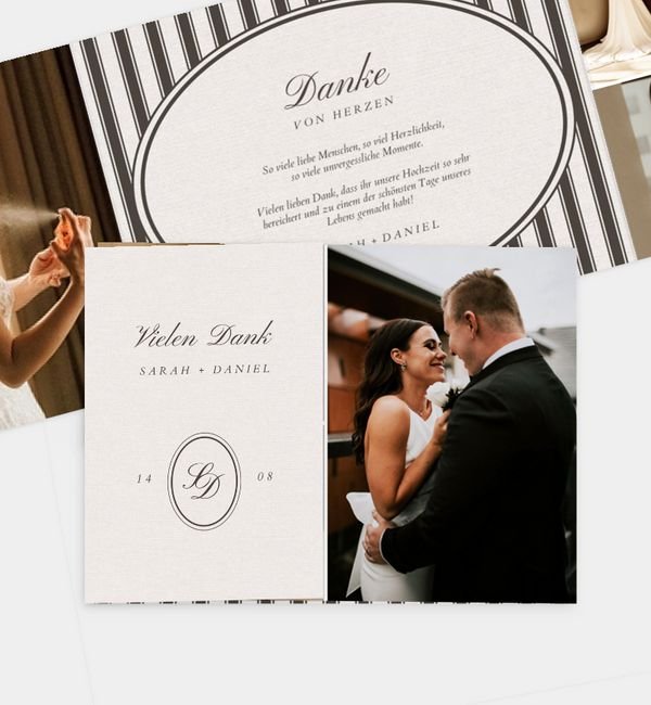 Doppel-Klappkarte quer & kurz