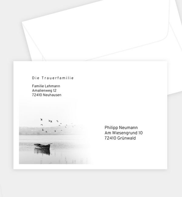 Briefumschlag gerade