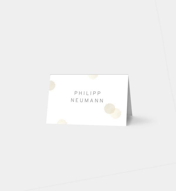 Tischklappkarte quer, horizontale Faltung